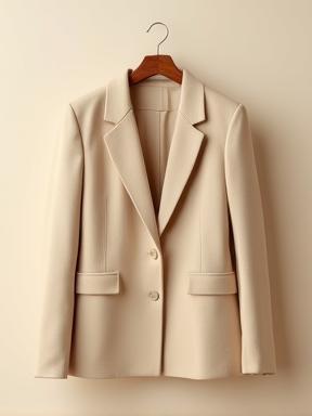 Blazer coupe tailleur moderne en beige clair