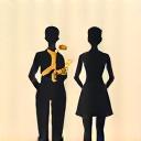 Icône représentant un consultant en style avec mesure personnalisée
