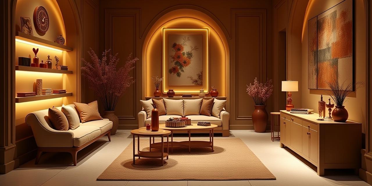 Intérieur élégant de la boutique Boutique Élégance à Paris avec décoration chic et lumière douce