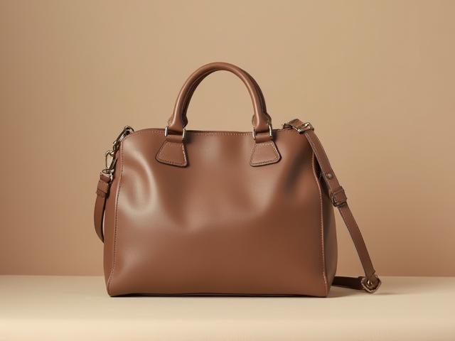Sac à main en cuir taupe favori de l'équipe